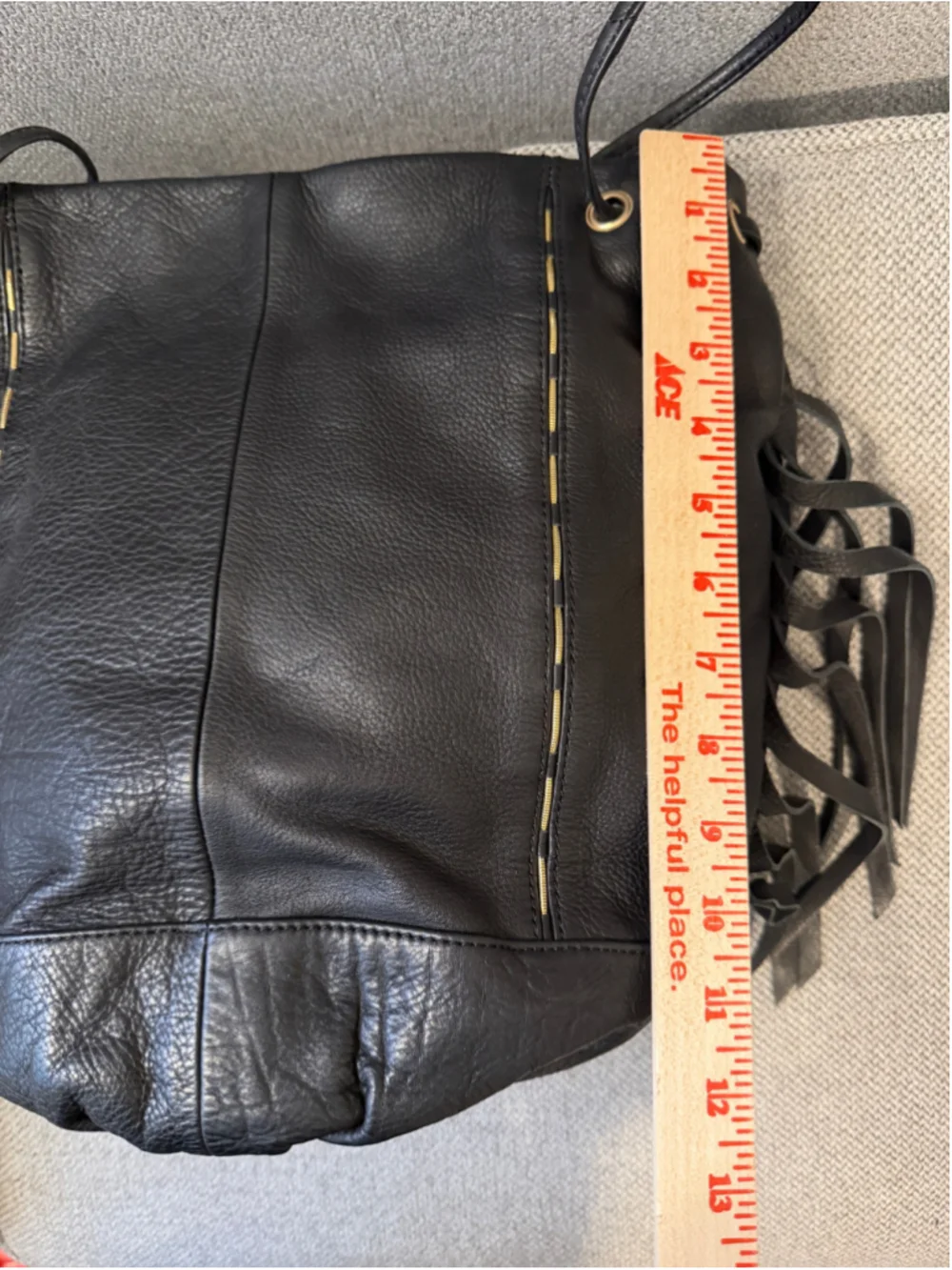 Women's Kelsi Dagger Black Leather Bucket Hobo Bag, One Size